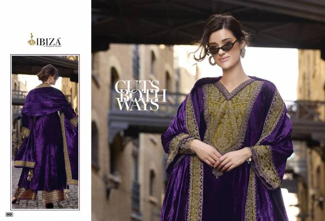 Delhi 6 Dobara By Ibiza Viscose Velvet Embroidery Salwar Kameez Suppliers In India